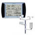 Anemometers to measure temperature, humidity, pluviometry, wind speed, logger, USB adapter, Software.